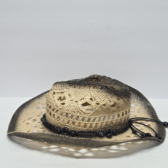 Milani Straw Western Hat With Shapeable Brim Elastic Band Cowgirl Cowboy Rodeo main image 7